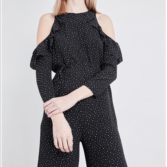 TOPSHOP Star-print ruffled crepe jumpsuit romper - Picture 6 of 12